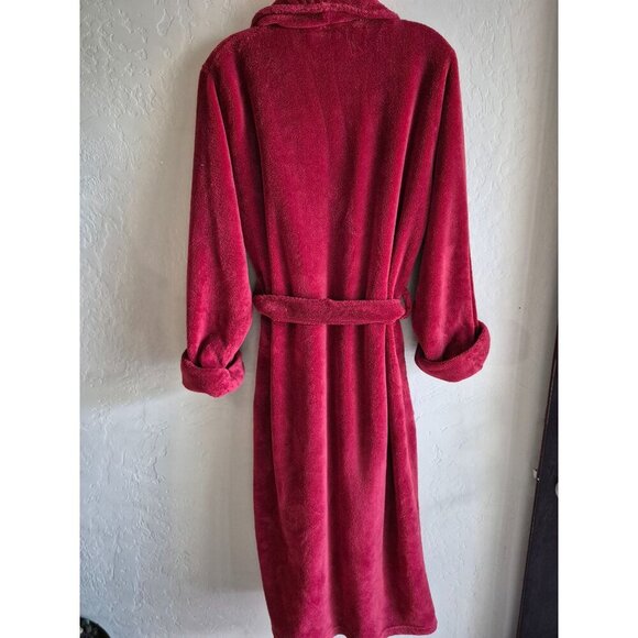Restoration Hardware Red Plush Bathrobe size S Unisex - Picture 2 of 5